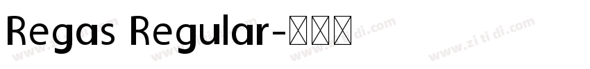 Regas Regular字体转换